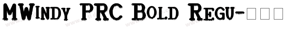 MWindy PRC Bold Regu字体转换